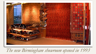An interior view of the Birmingham showroom